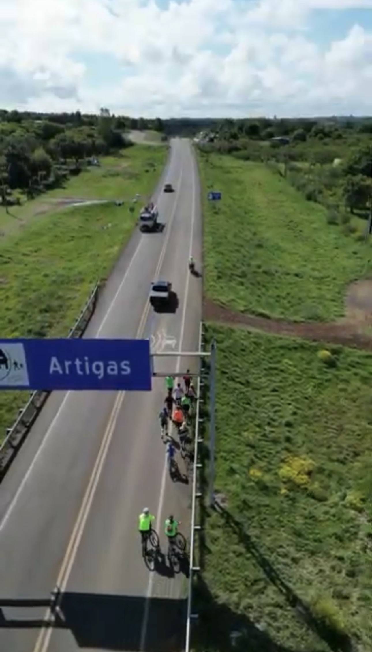 Recorrido del desafío rumbo a Artigas